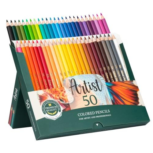 Arya Artist Profesyonel Kuru Boya Kalem Seti 50li
