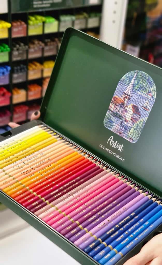 Arya Artist Profesyonel Metal Kutu Kuru Boya Kalem Seti 72'li