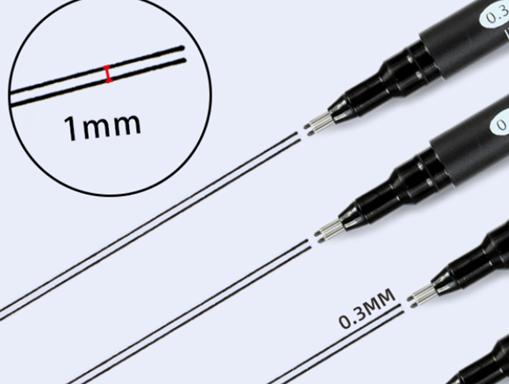 Çift çizgi çizen kalem (dobule line) 0.3 mm 