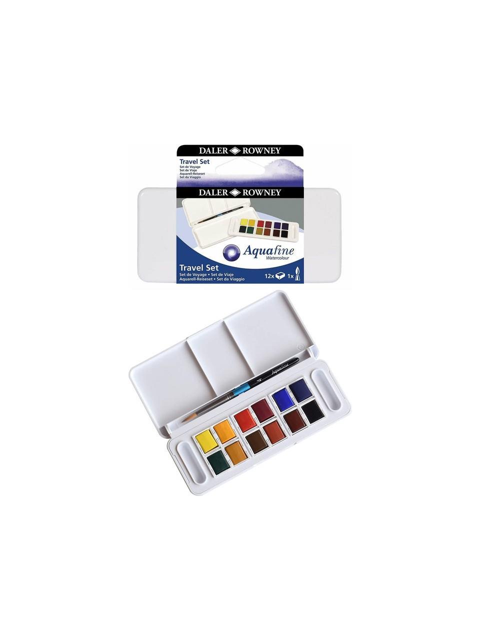 Daler Rowney Aquafine 12'li Travel Set Fırça Hediyeli