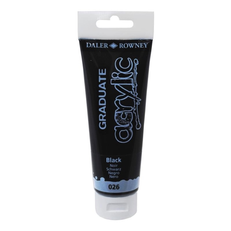 Daler Rowney Graduate Akrilik Boya 120ml 026 Black