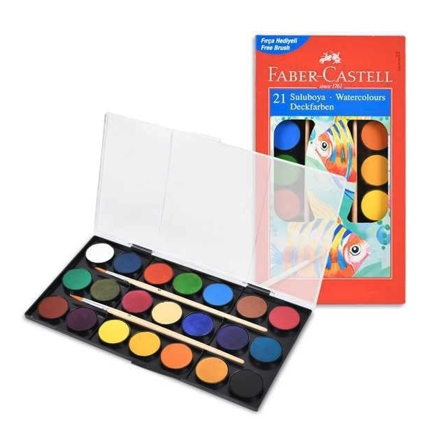 Faber Castell Sulu Boya 21 Renk