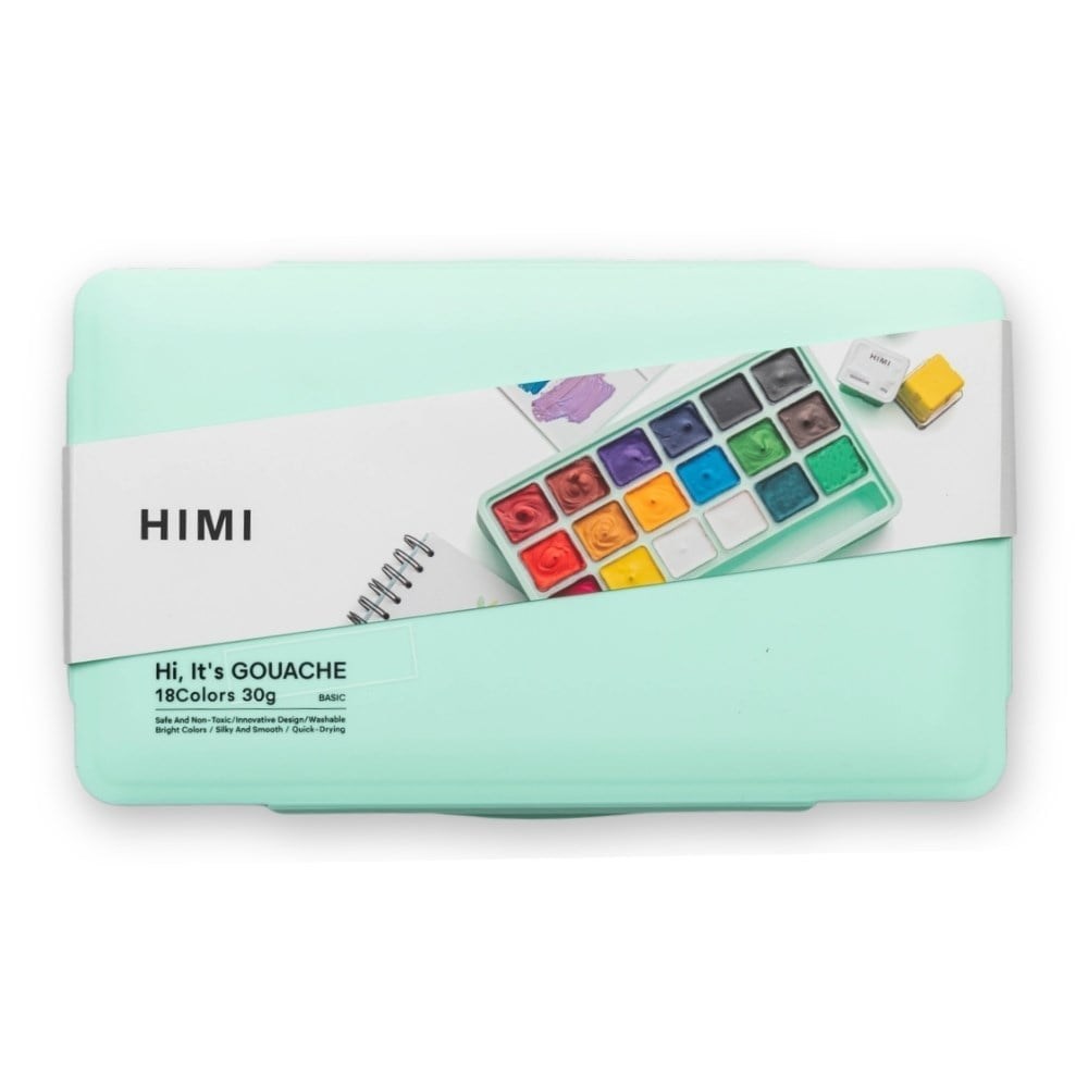 Himi Guaj Boya Seti Jelly Cup 18 Renk x 30 gr Green Case