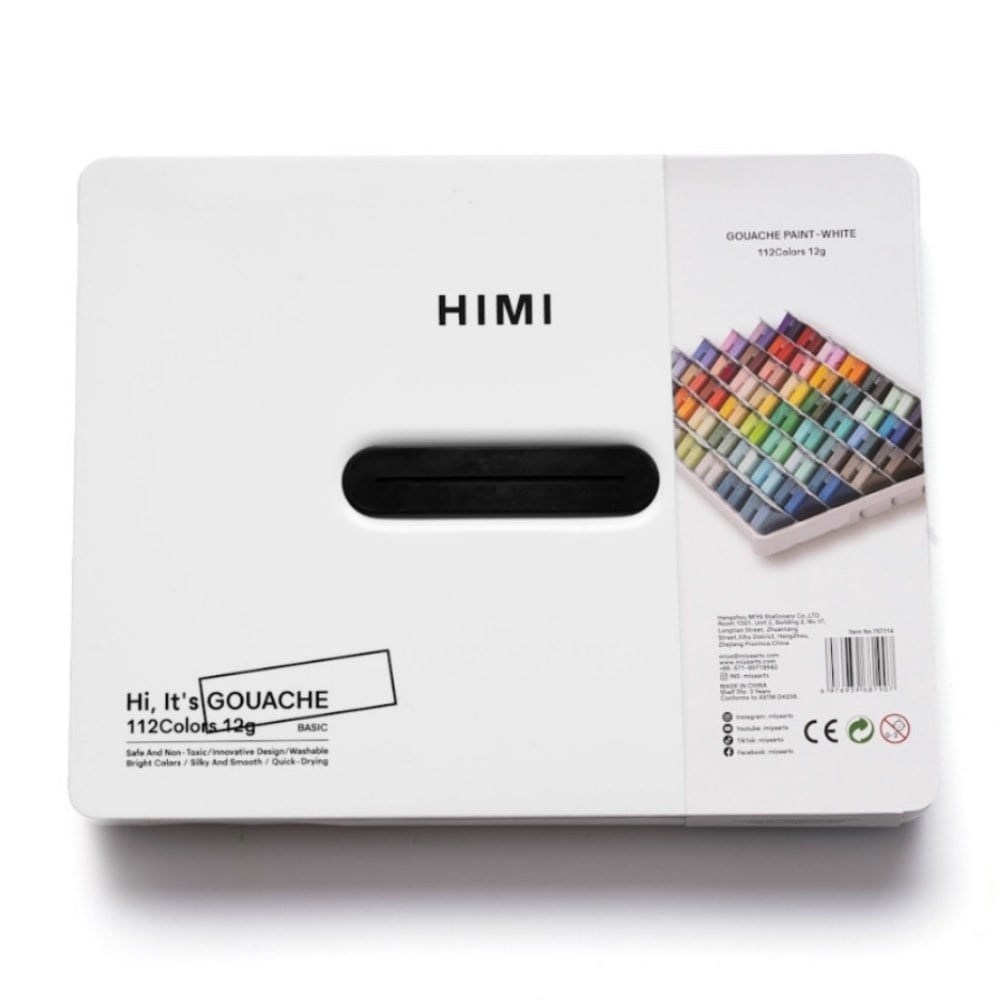 Himi Guaj Boya Seti Twin Cup 112 Renk x 12 gr White Case