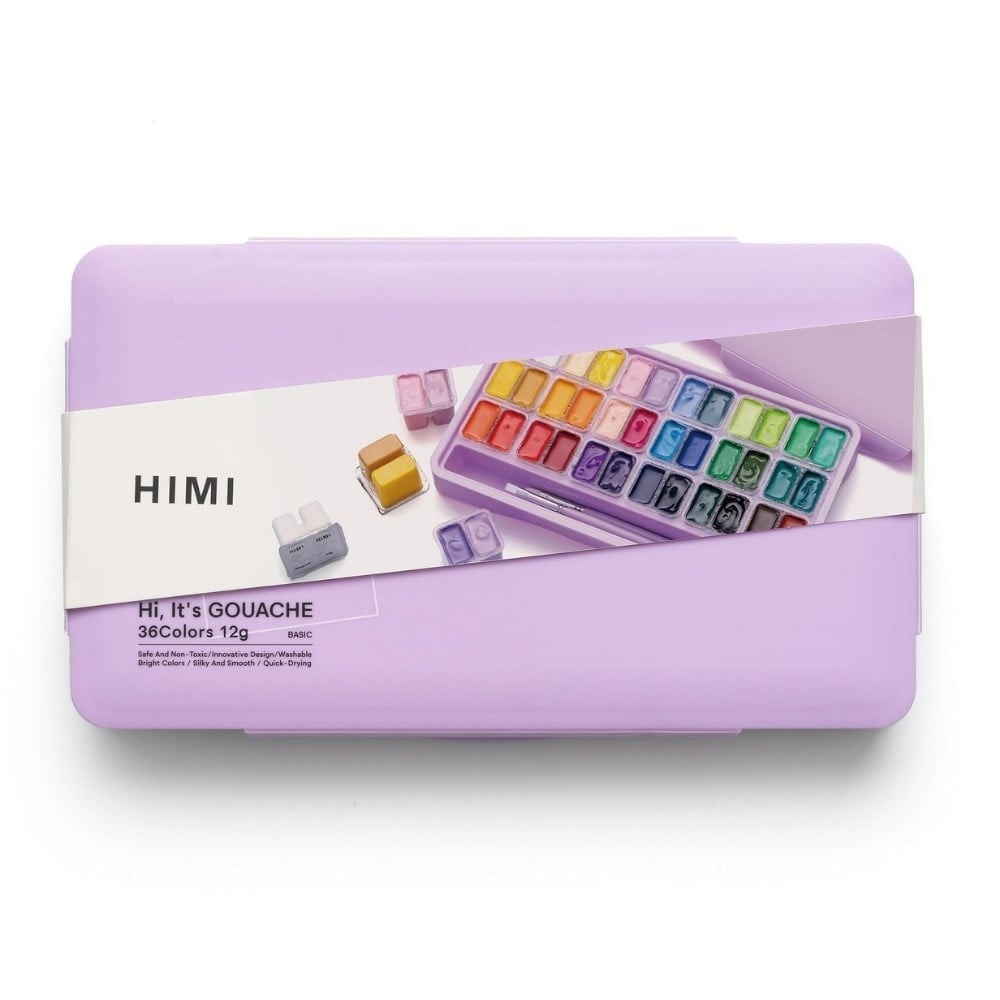Himi Twin Cup Guaj Boya Seti 36 Renk + 3 Fırça