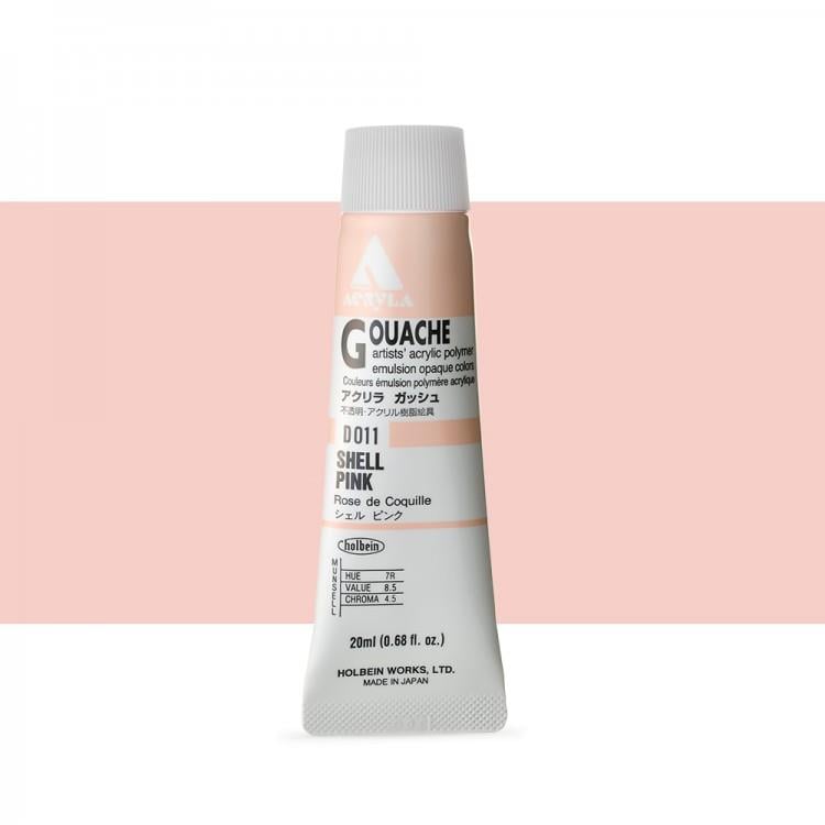 Holbein Akrilik Guaj 20 ml D011 Shell Pink