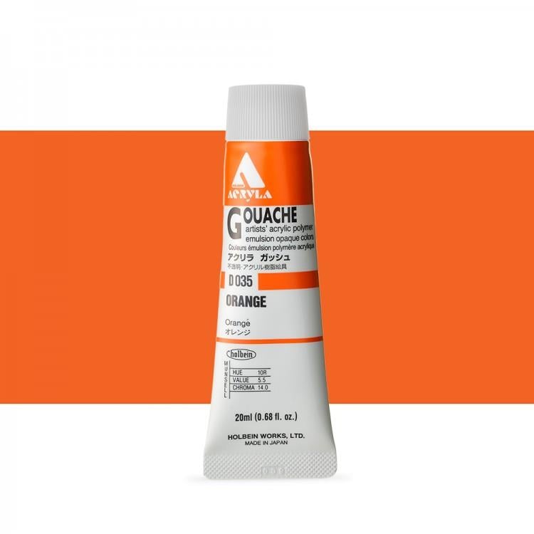 Holbein Akrilik Guaj 20 ml D035 Orange