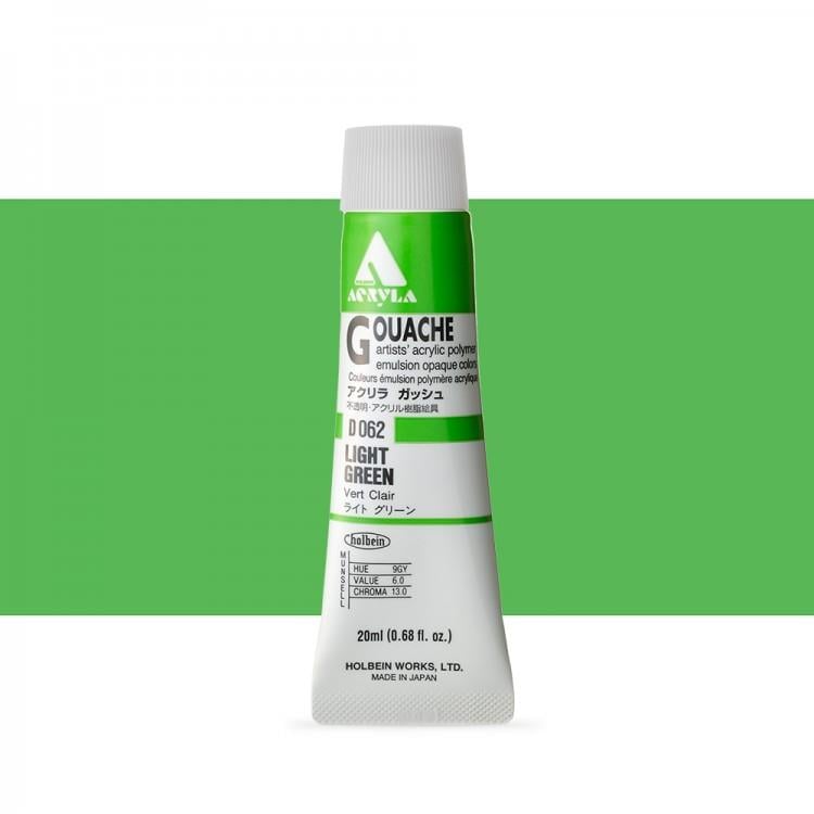 Holbein Akrilik Guaj 20 ml D062 Light Green