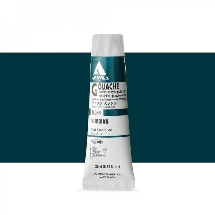 Holbein Akrilik Guaj 20 ml D064 Virdian
