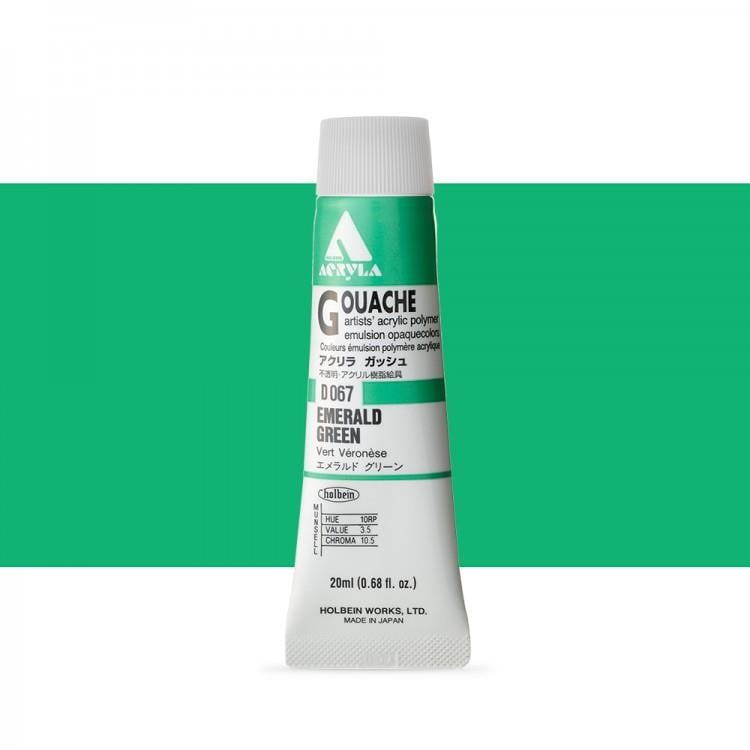Holbein Akrilik Guaj 20 ml D067 Emerald Green