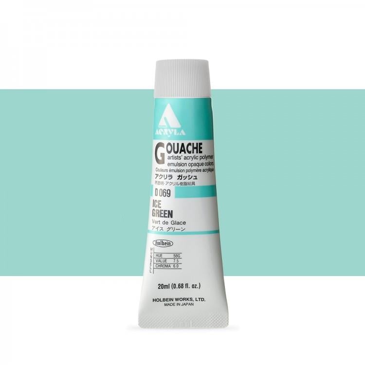 Holbein Akrilik Guaj 20 ml D069 Ice Green