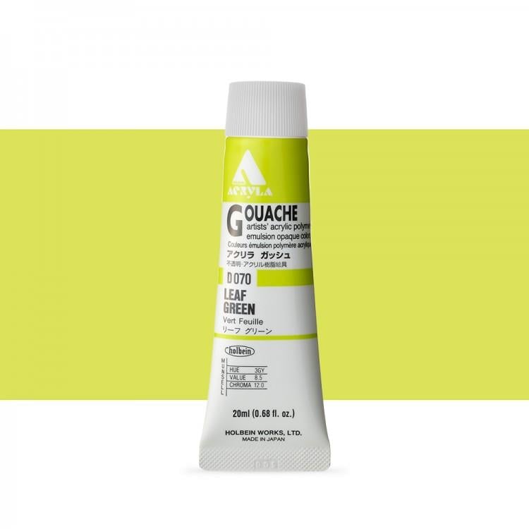 Holbein Akrilik Guaj 20 ml D070 Leaf Green