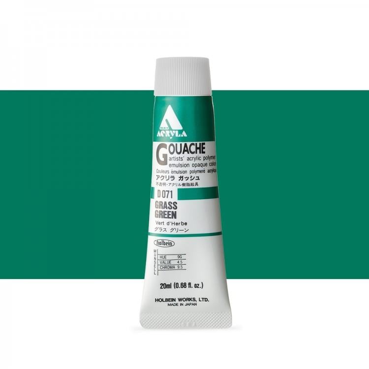 Holbein Akrilik Guaj 20 ml D071 Grass Green
