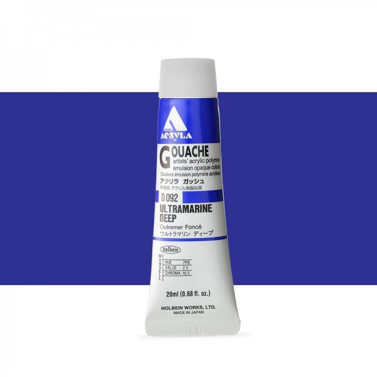 Holbein Akrilik Guaj 20 ml D092 Ultramarine Deep