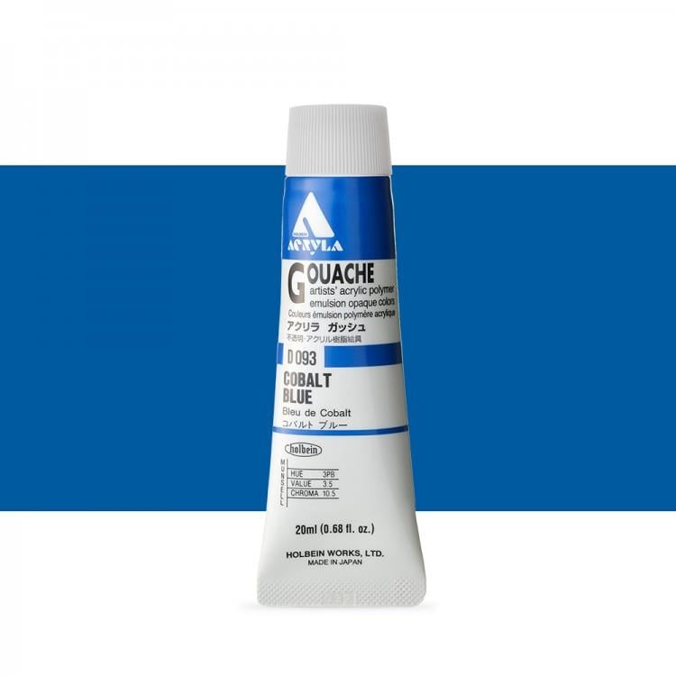 Holbein Akrilik Guaj 20 ml D093 Cobalt Blue