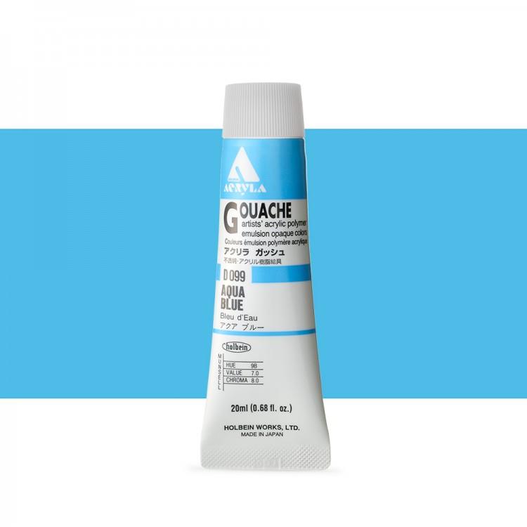 Holbein Akrilik Guaj 20 ml D099 Aqua Blue