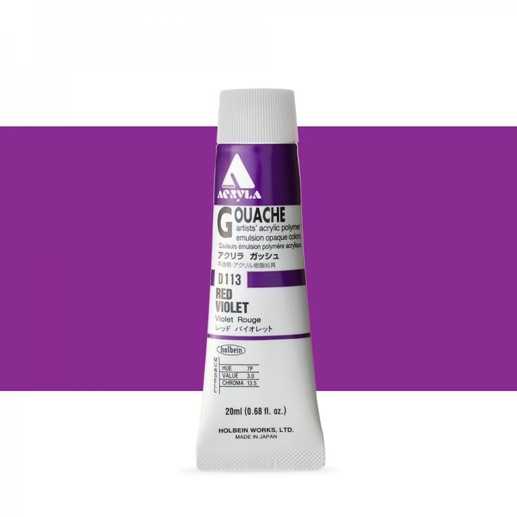 Holbein Akrilik Guaj 20 ml D113 Red Violet