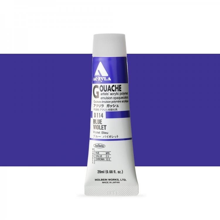 Holbein Akrilik Guaj 20 ml D114 Blue Violet