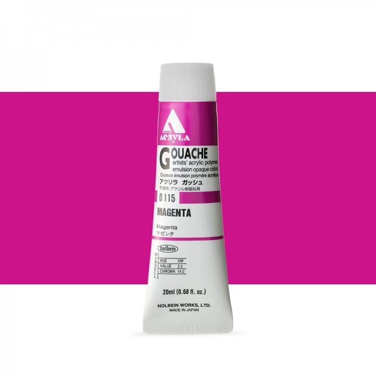 Holbein Akrilik Guaj 20 ml D115 Magenta