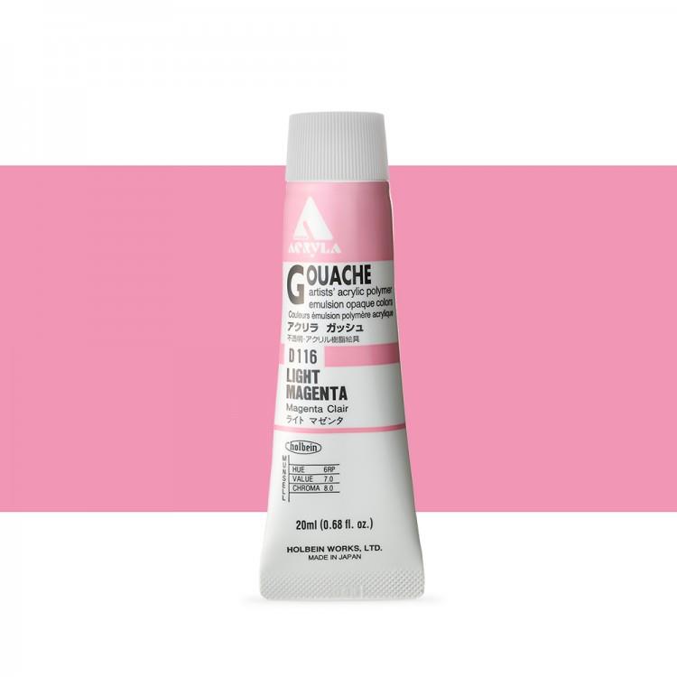 Holbein Akrilik Guaj 20 ml D116 Light Magenta
