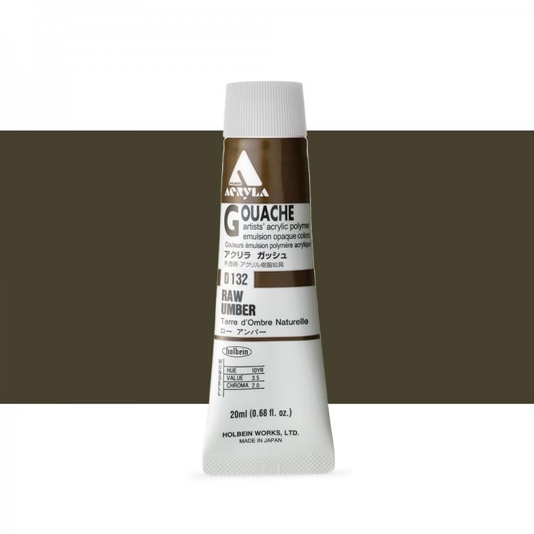 Holbein Akrilik Guaj 20 ml D132 Raw Umber