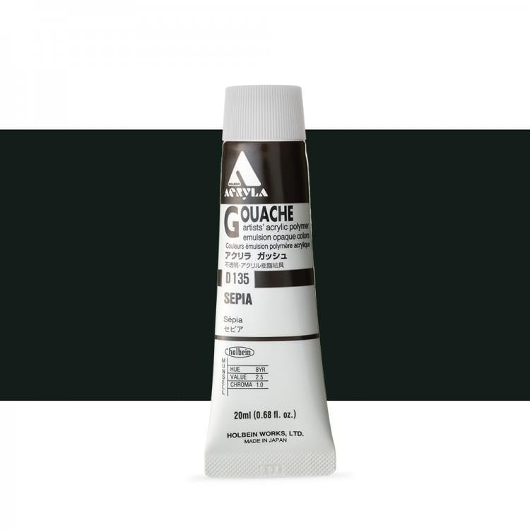 Holbein Akrilik Guaj 20 ml D135 Sepia