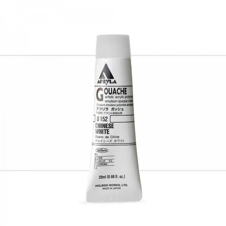 Holbein Akrilik Guaj 20 ml D152 Chinese White