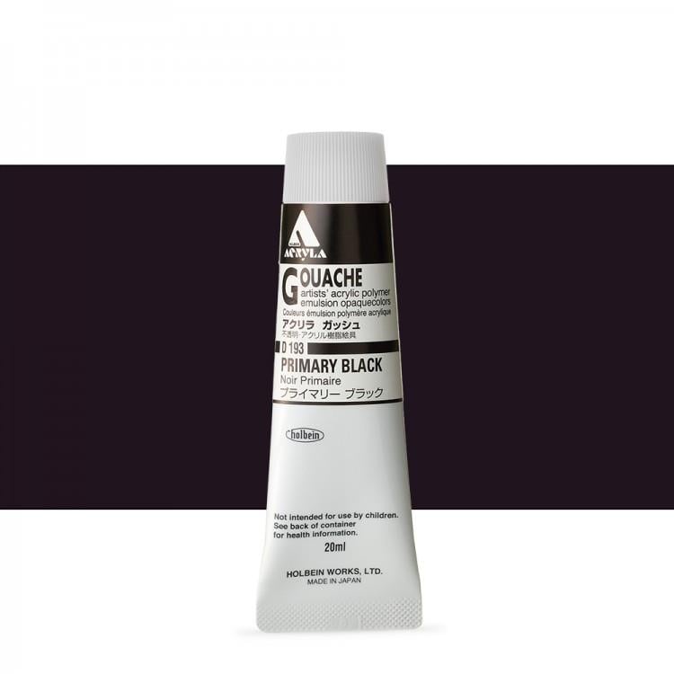 Holbein Akrilik Guaj 20 ml D193 Primary Black