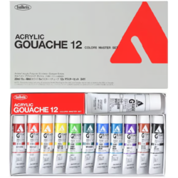Holbein Akrilik Guaj Boya Seti 20 ml x 12 Renk