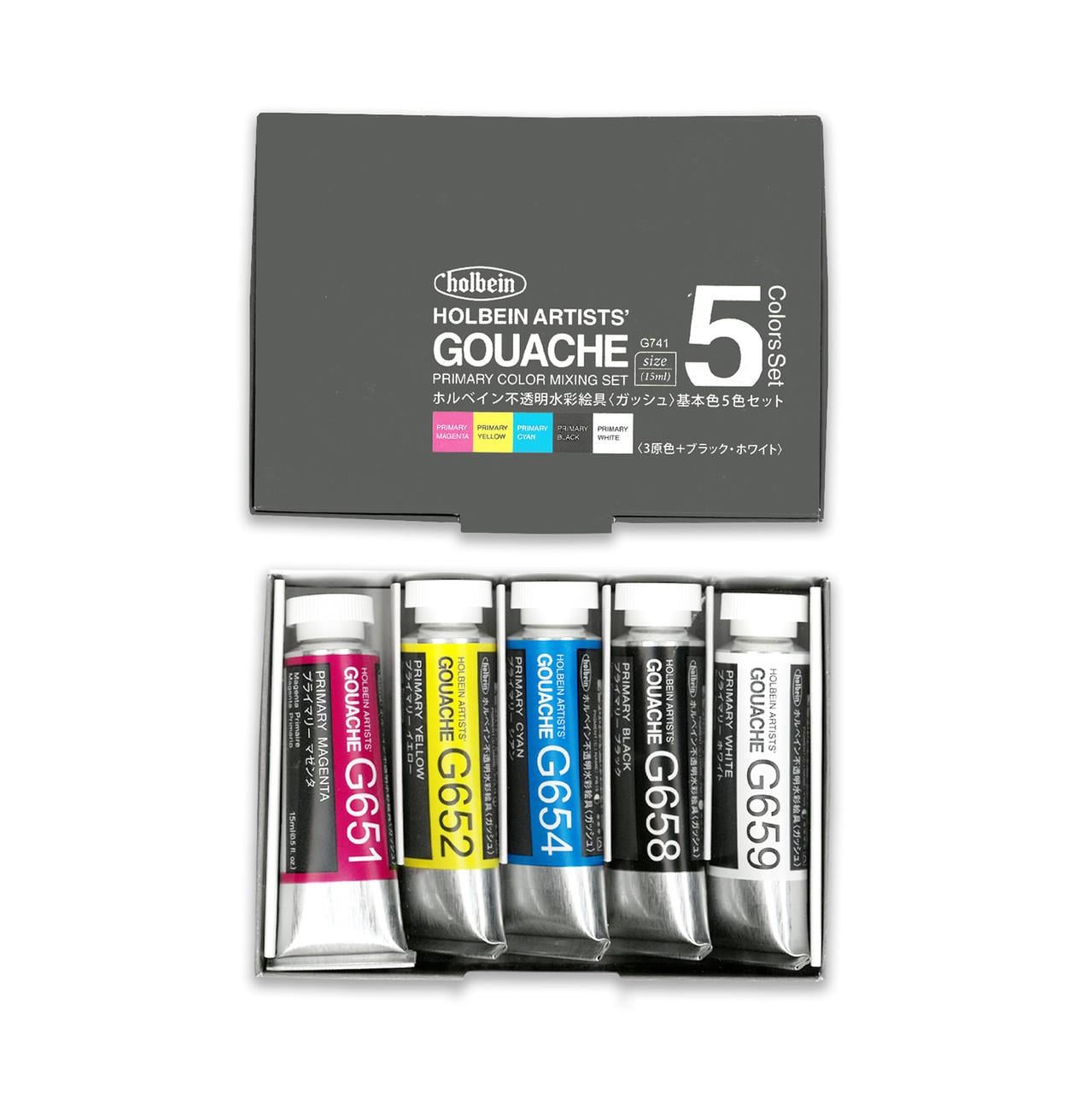 Holbein Artist Tüp Guaj Boya Set 15 ml x 5 Renk