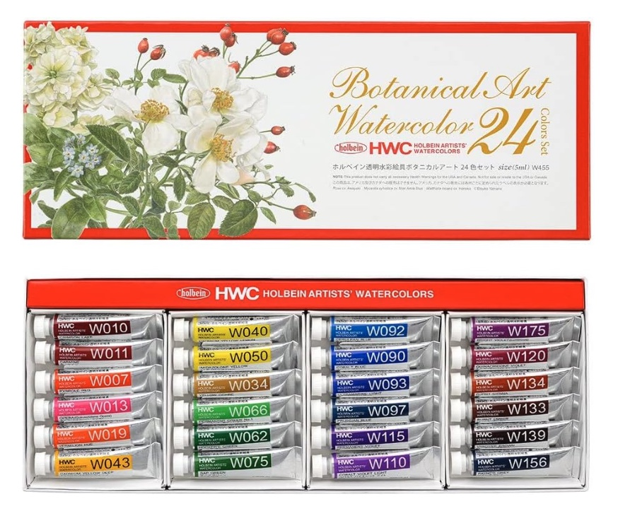 Holbein Botanical Art watercolor 24x5ml Sulu Boya