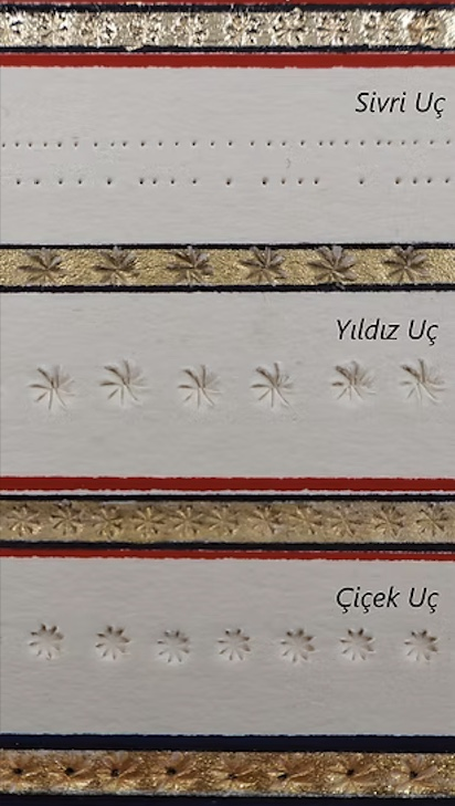 MHRM1 Şemse Art Sivri Uçlu Metal Mühre-El Yapımı-Özel Deri Kılıfı ile