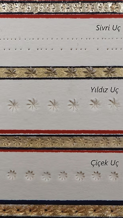 MHRM3 Şemse Art Yıldız Uçlu Metal Mühre-El Yapımı-Özel Deri Kılıfı İle