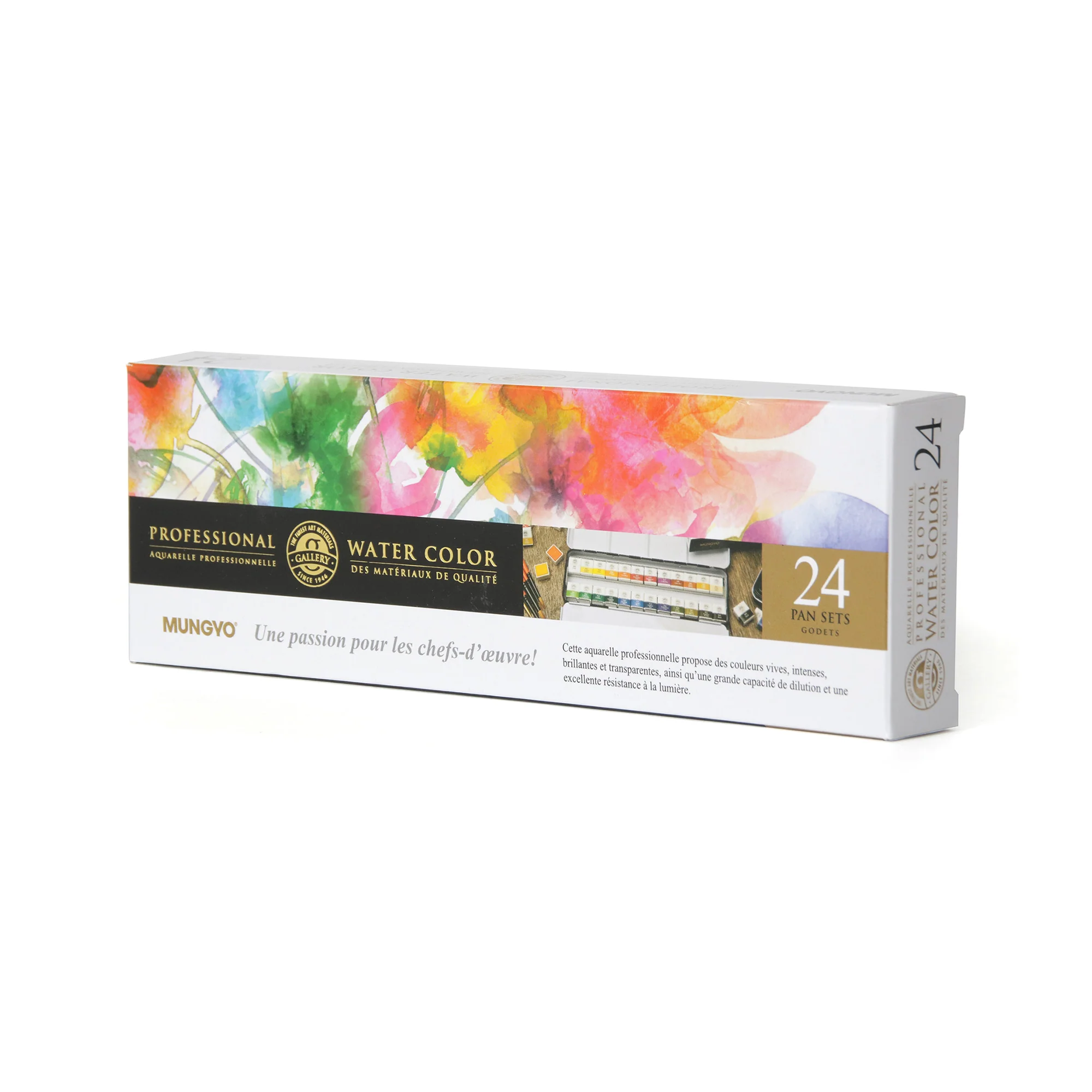 Mungyo Gallery Artists Watercolor Set 24 Renk Yarım Tablet