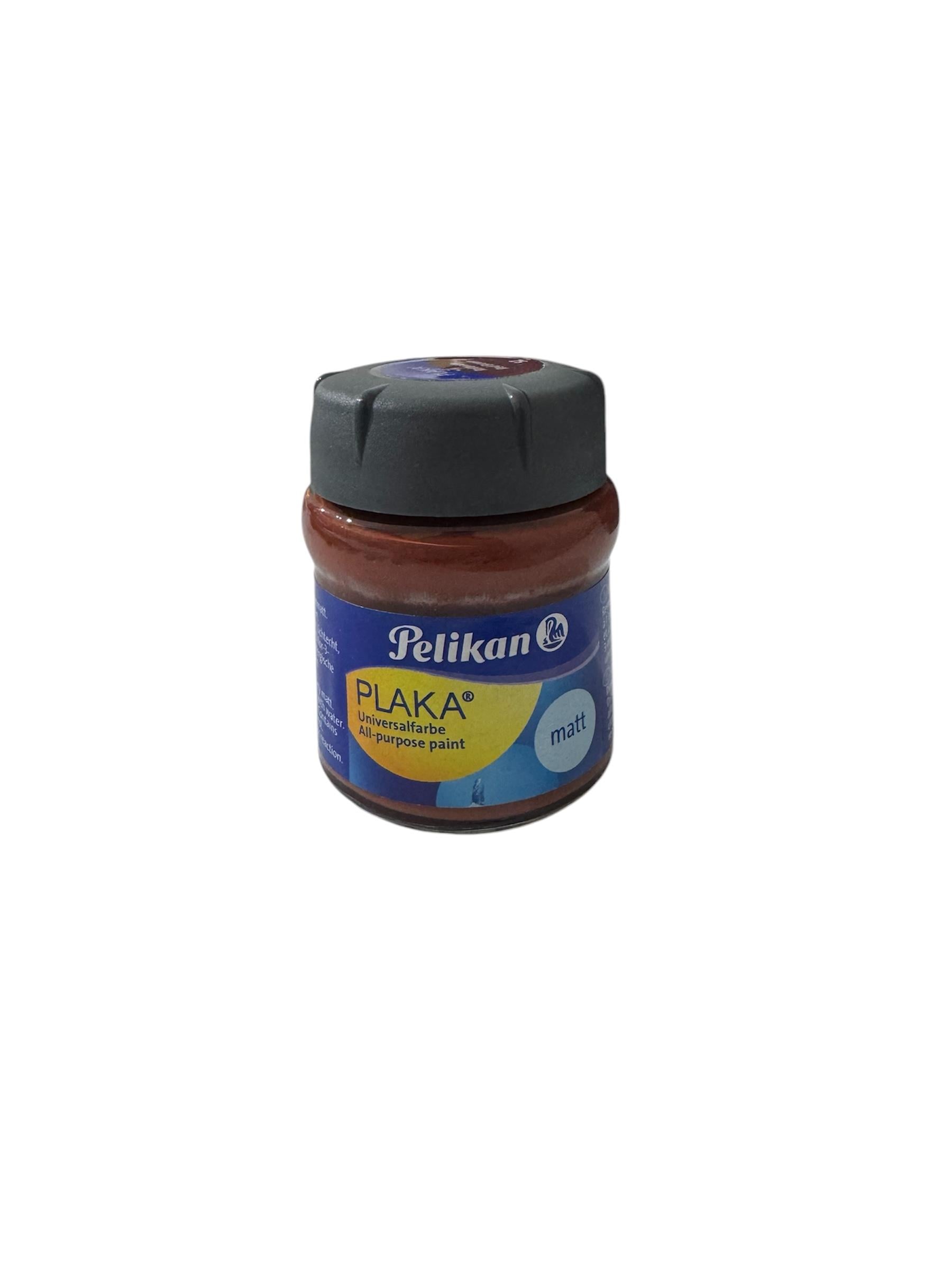 Pelikan Plaka 52 Red Brown Akrilik Boya Matt 50 ml