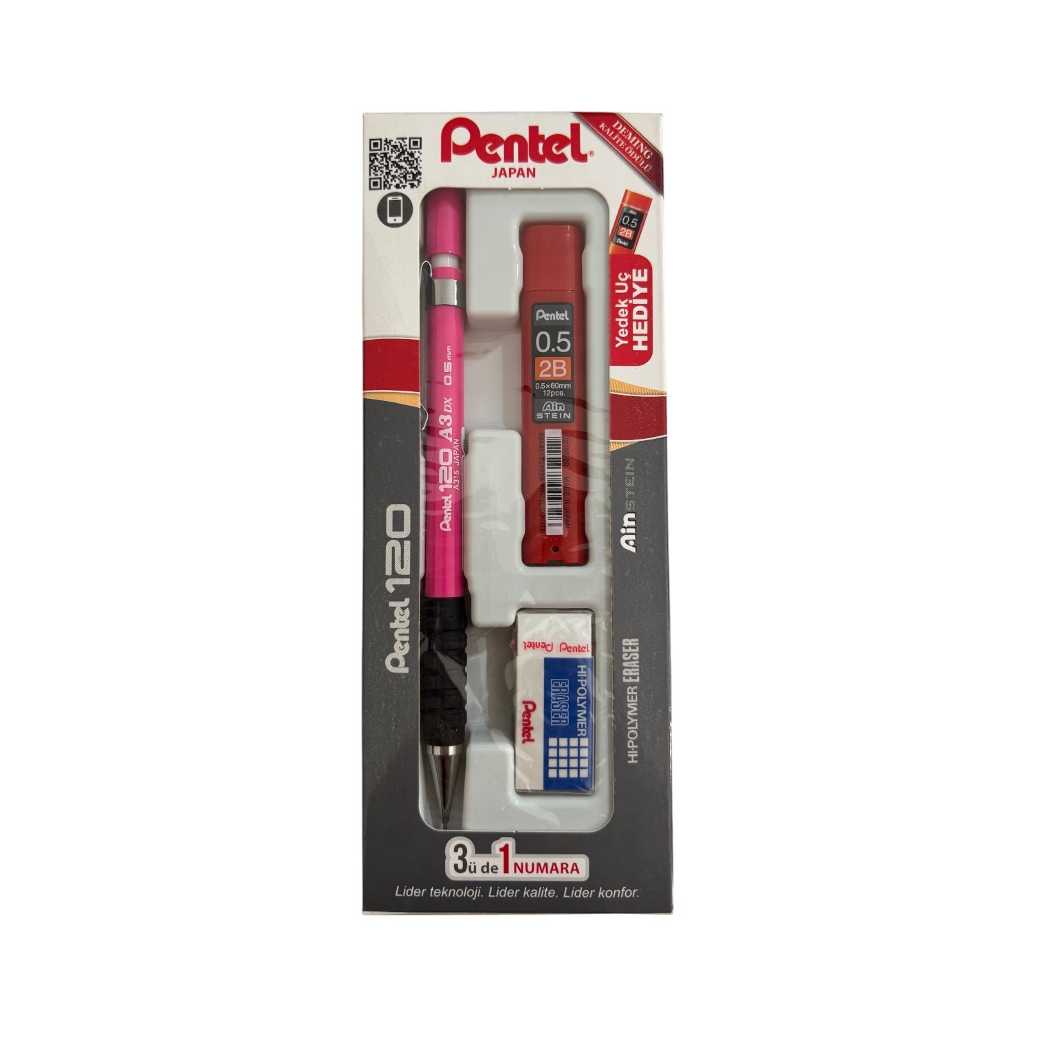 Pentel 120 A3 Dx Versatil Kalem 0.5 mm 3'lü Set