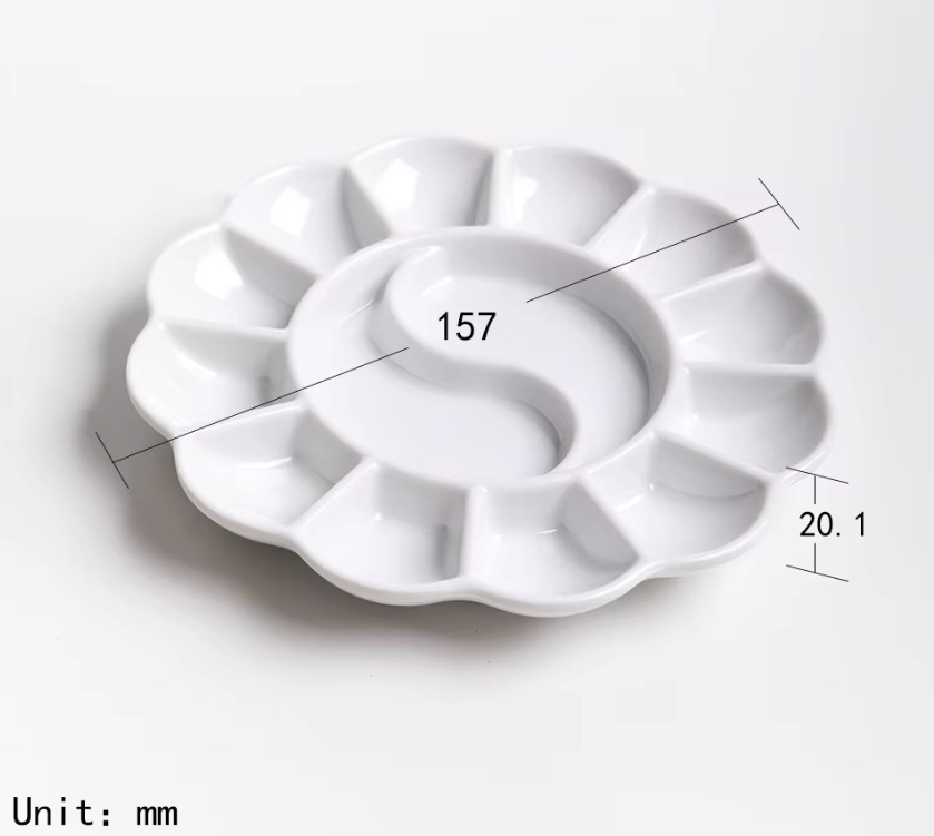 Porselen Palet 12+2 Gözlü