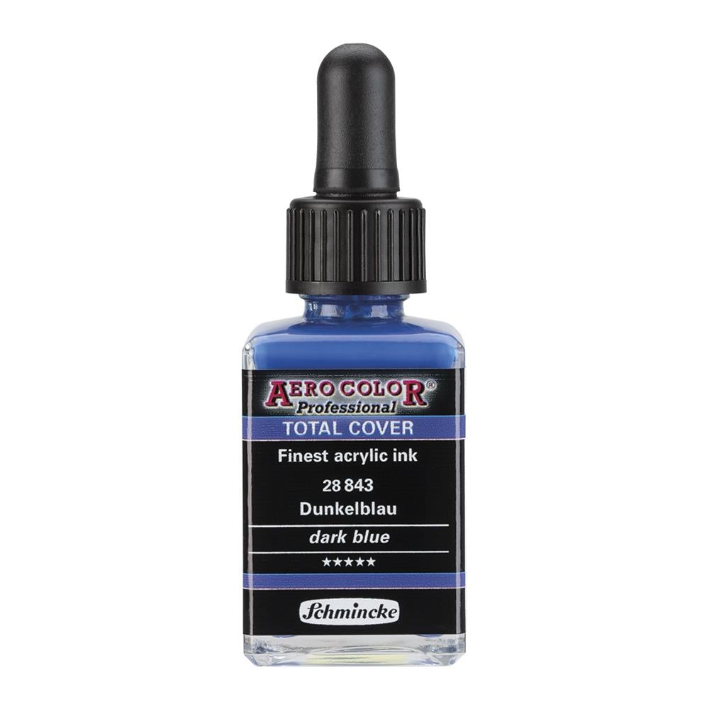Schmincke Aero Color Akrilik Mürekkep 28 ml 843 Dark Blue