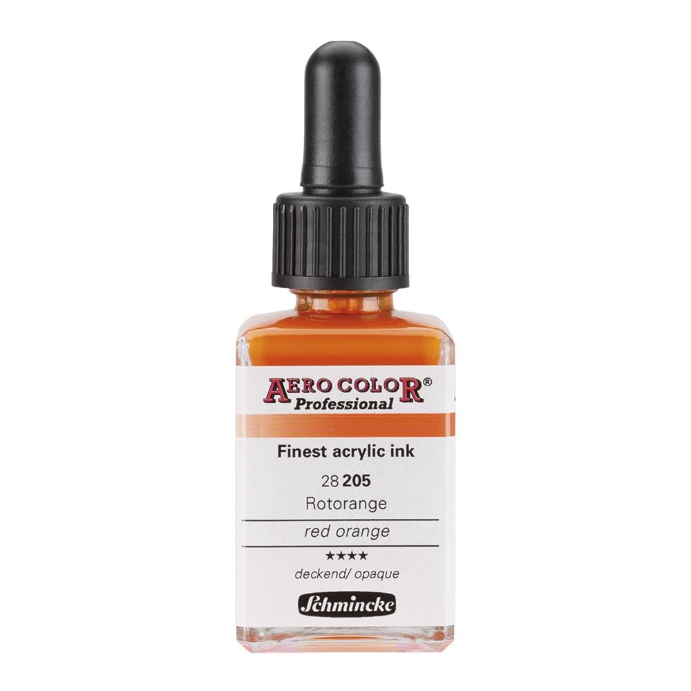 Schmincke Aero Color Akrilik Mürekkep 28 ml 205 Red Orange