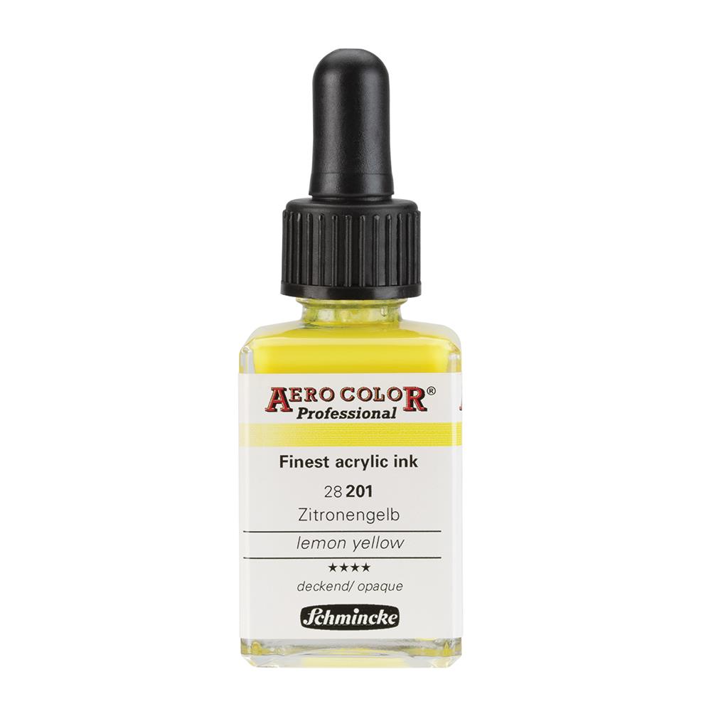 Schmincke Aero Color Akrilik Mürekkep 28 ml 201 Lemon Yellow