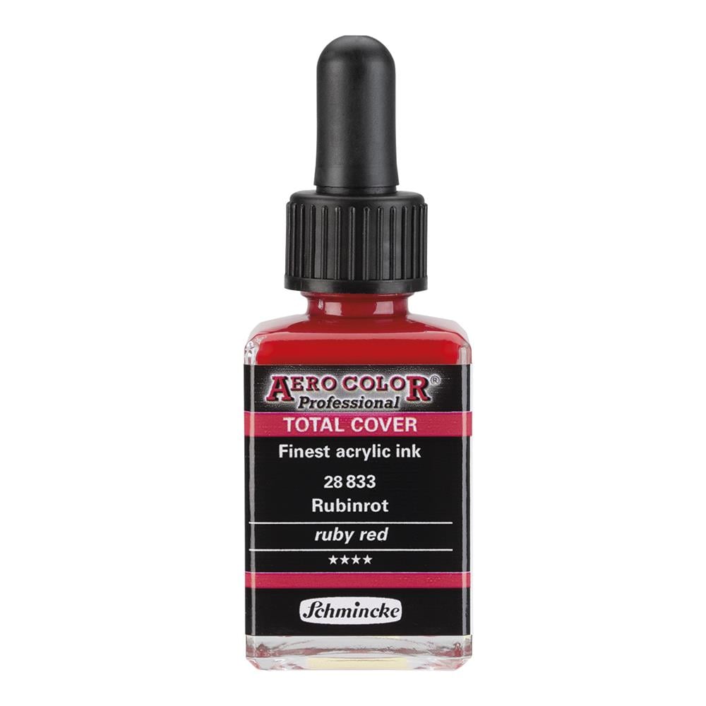 Schmincke Aero Color Akrilik Mürekkep 28 ml 833 Ruby Red