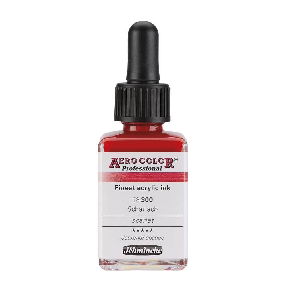 Schmincke Aero Color Akrilik Mürekkep 28 ml 300 Scarlet