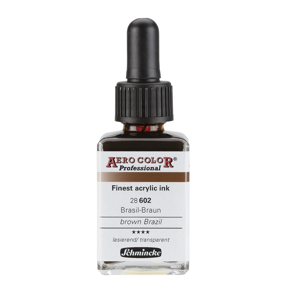 Schmincke Aero Color Akrilik Mürekkep 28 ml 602 Brown Brazil