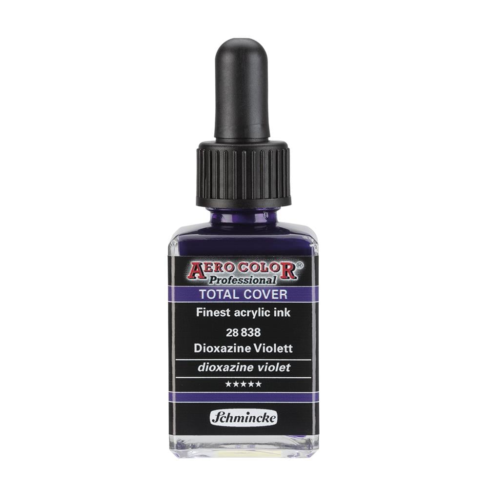 Schmincke Aero Color Akrilik Mürekkep 28 ml 838 Dioxazine Violet