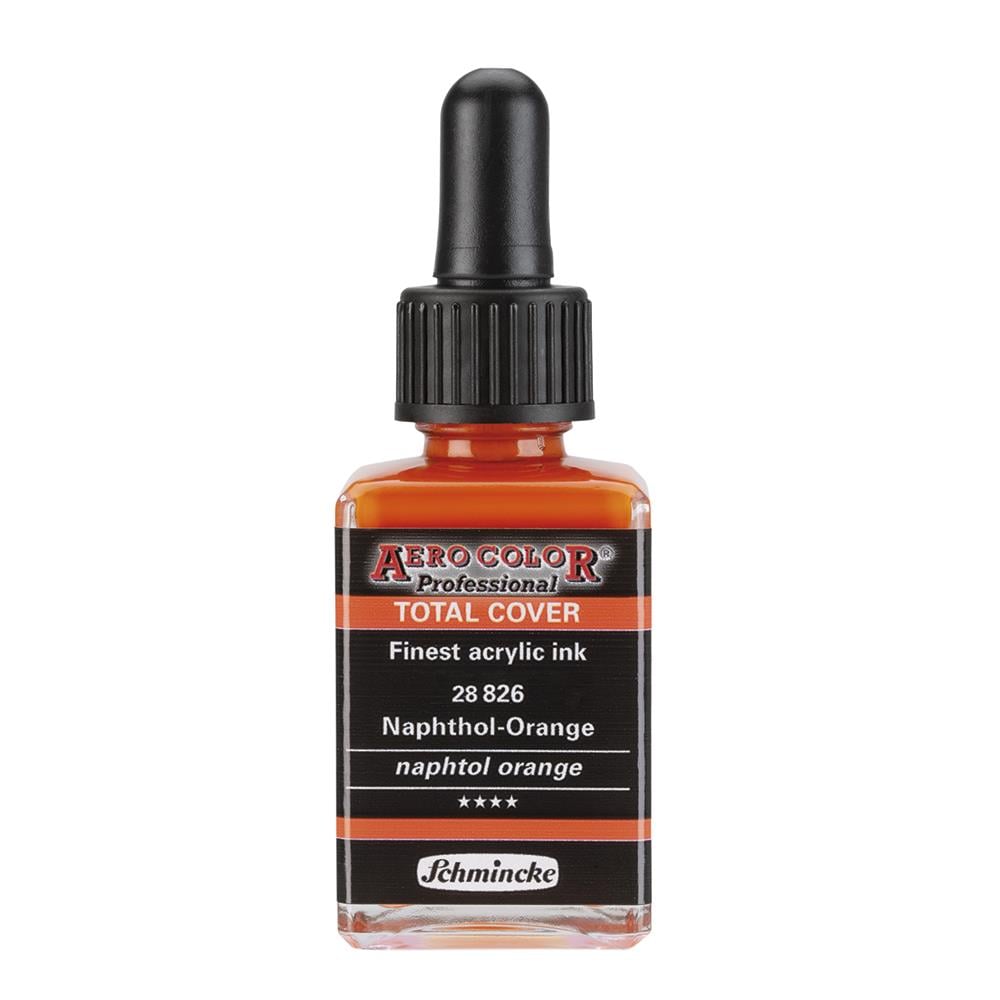 Schmincke Aero Color Akrilik Mürekkep 28 ml 826 Naphtol Orange