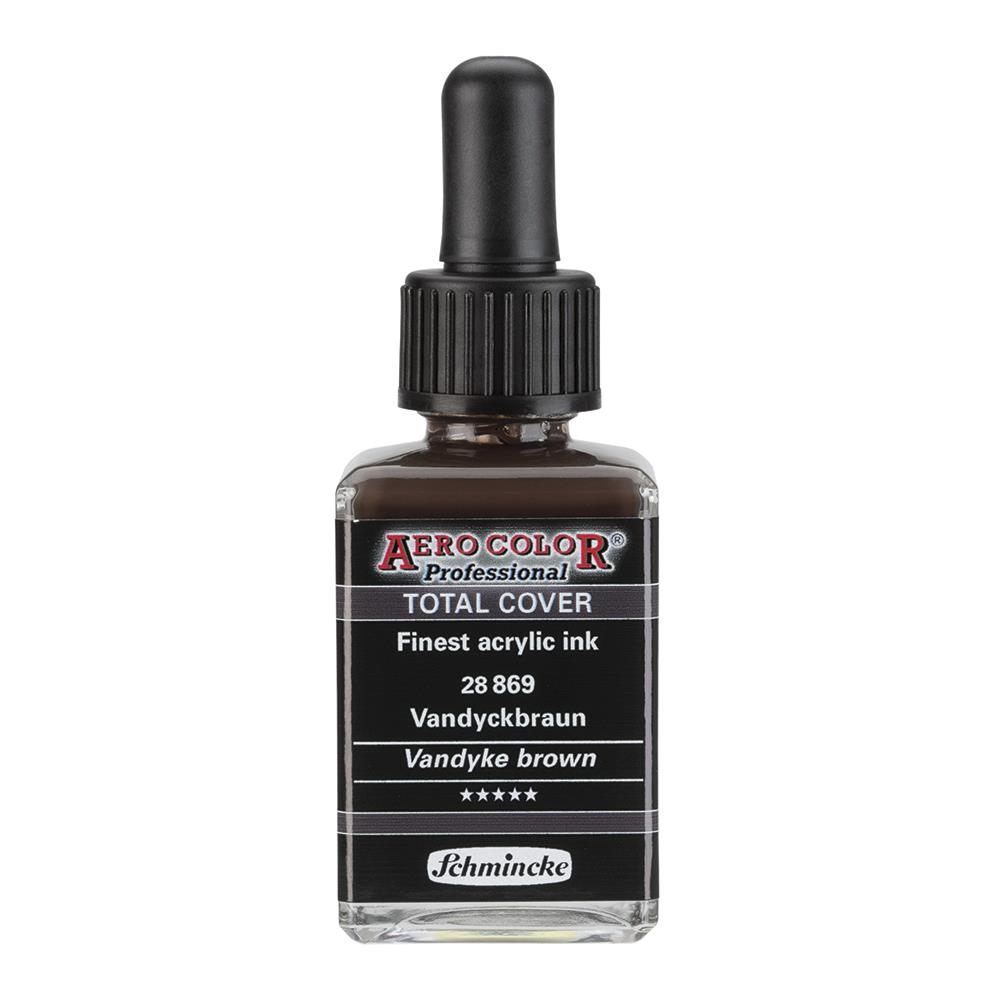 Schmincke Aero Color Akrilik Mürekkep 28 ml 869 Vandyke Brown