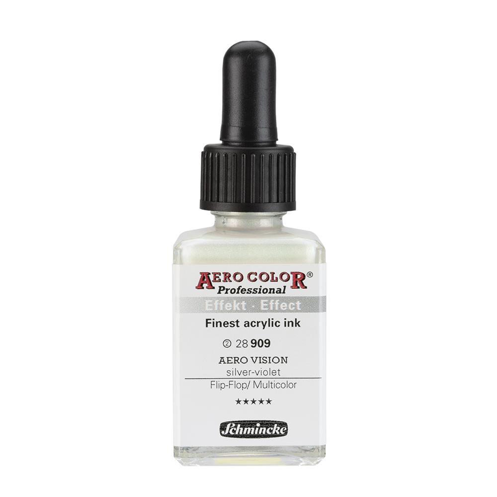 Schmincke Aero Color Akrilik Mürekkep 28 ml 909 Aero Vision Silve