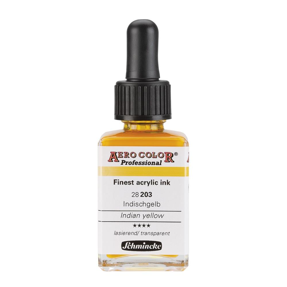 Schmincke Aero Color Akrilik Mürekkep 28 ml 203 Indian Yellow