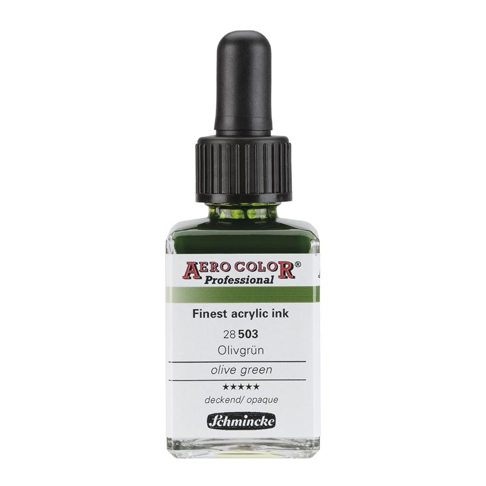 Schmincke Aero Color Akrilik Mürekkep 28 ml 503 Olive Green