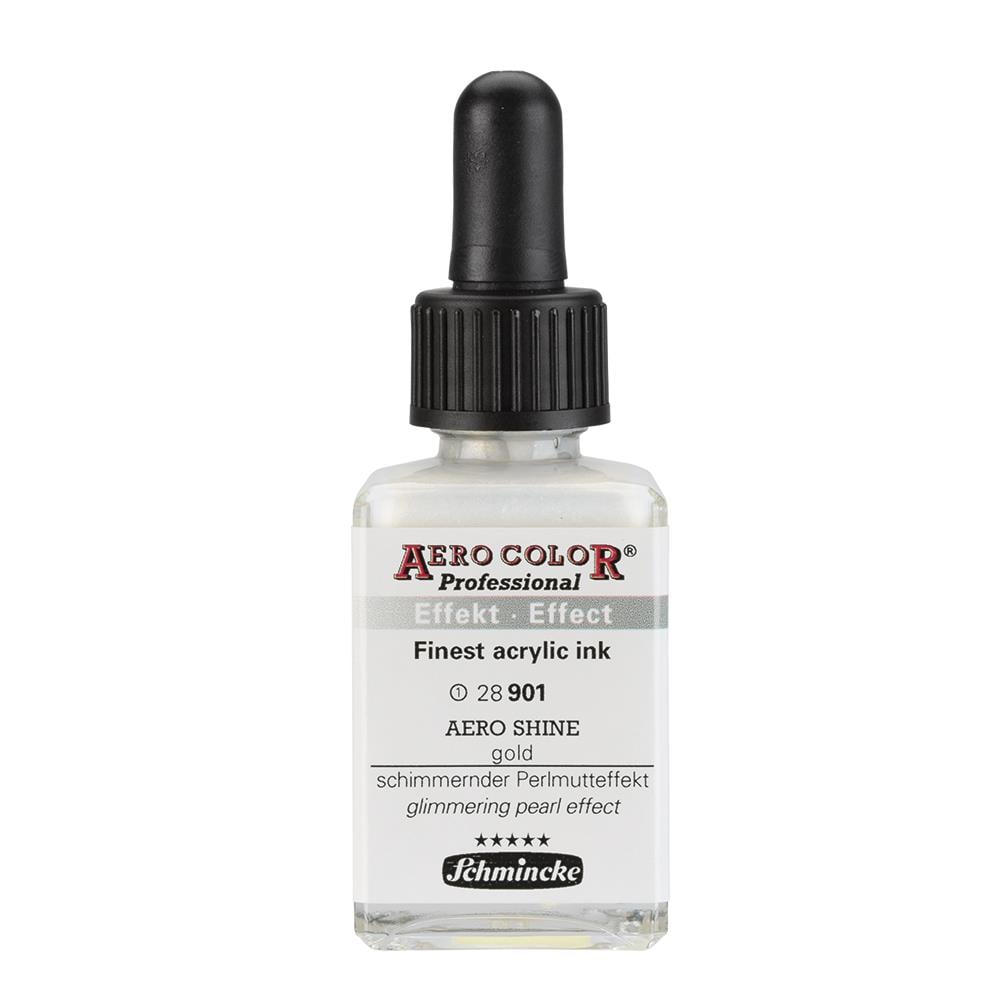 Schmincke Aero Color Akrilik Mürekkep 28 ml 901 Aero Shine Gold